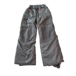 Champion Kids Size 6-7 Gray Charcoal Snow Pants Adjustable Cargo Water Resistant
